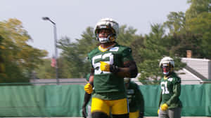 Rashan Gary Green Bay Packers Practice Wallpaper