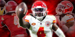 Rashee Rice Kansas City Chiefs Collage Wallpaper