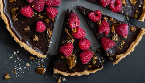 Raspberry Chocolate Pie Wallpaper