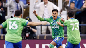 Raul Diaz, Cristian Roldan And Obed Vargas Wallpaper