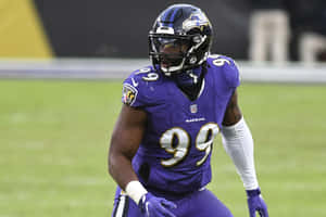 Ravens Linebacker99 On Field Wallpaper