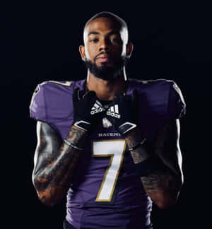 Ravens Player Portrait Rashod Bateman Wallpaper