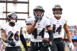 Ravens Players Celebration On Field Wallpaper