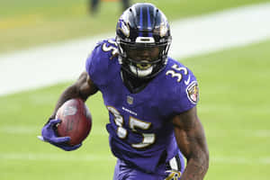 Ravens Running Backin Action Wallpaper