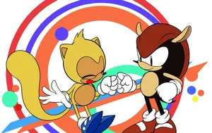 Ray The Flying Squirrel Soaring Through The Sky Wallpaper