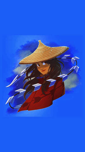 Raya And The Last Dragon Raya Blue Portrait Art Wallpaper