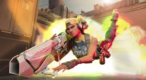 Raze Valorant Explosive Entrance Wallpaper