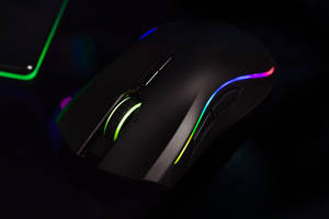 Razer Rgb Black Mouse Wallpaper