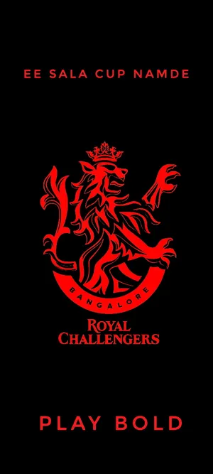 Rcb Red Lion Cricket Team Logo Wallpaper