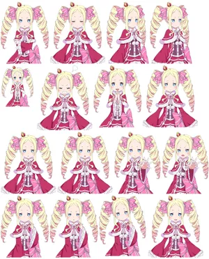 Re:zero - Beatrice In The Library Wallpaper