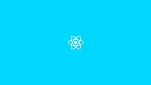 React J S Logoon Blue Background Wallpaper