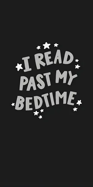 Reading Past Bedtime Quote Wallpaper