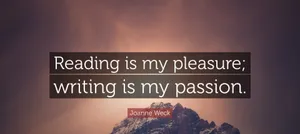 Readingand Writing Inspirational Quote Wallpaper