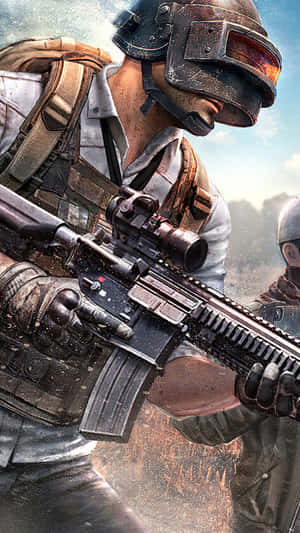 Ready For Action? Suit Up And Join The Battle Royale With Pubg Mobile! Wallpaper