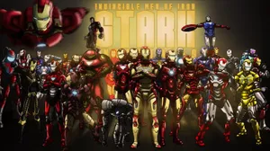 Ready For Action! Tony Stark's Iconic Iron Man Suit Wallpaper