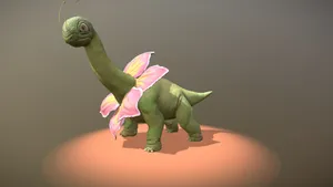Realistic 3d Meganium Full-body Wallpaper