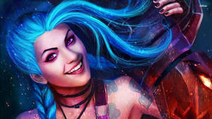 Realistic Jinx Cosplay Wallpaper