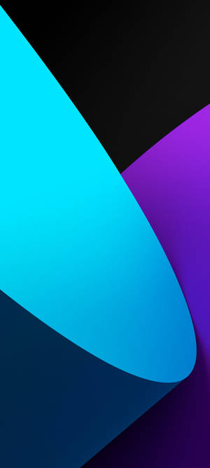 Realme 6 Punch Hole Blue Violet Folds Wallpaper