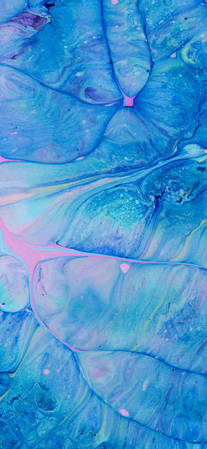 Realme 7 Blue Abstract Liquid Wallpaper