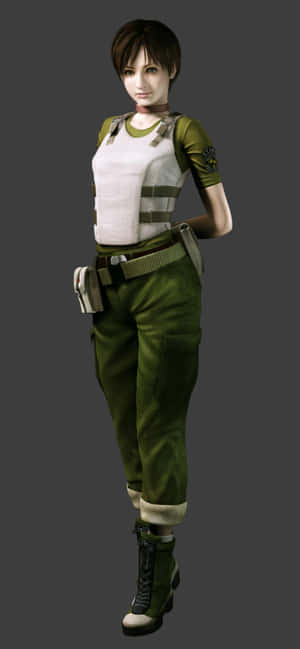 Rebecca Chambers - Fearless Battle Ready Stance Wallpaper