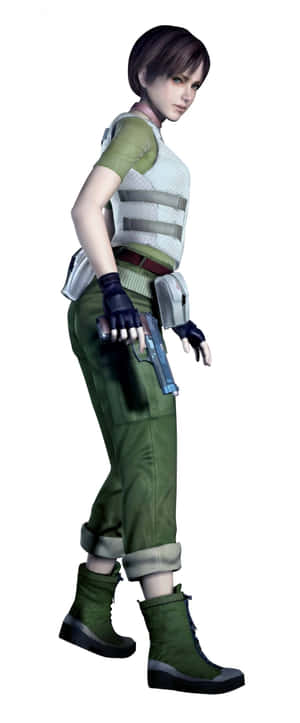 Rebecca Chambers In Action Wallpaper