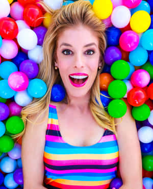 Rebecca Zamolo Posing For A Fun Photo Wallpaper