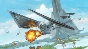 Rebel Forces Face Off Against The Empire In The Battle Of Scarif Wallpaper