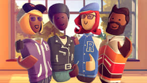 Rec Room Avatar Friends Group Portrait Wallpaper