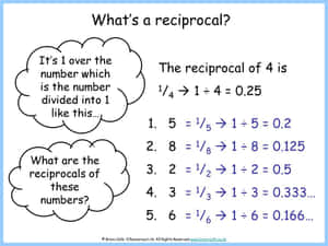 Reciprocal Math Concept Explanation Wallpaper