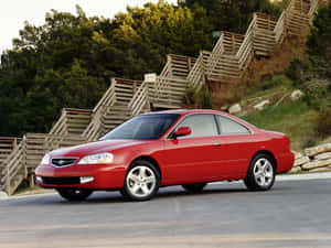 Red Acura R L Luxury Sedan Wallpaper