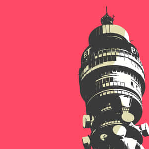 Red Aesthetic Bt Tower Mobile Wallpaper