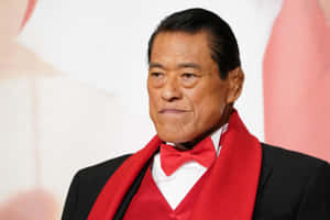 Red And Black Antonio Inoki Wallpaper