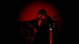Red And Black Ghost Face Pfp Wallpaper