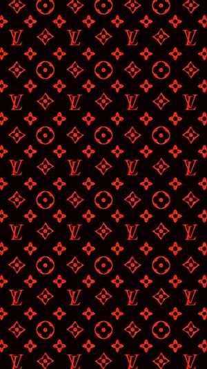 Red And Black Louis Vuitton Phone Wallpaper