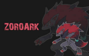 Red And Black Zoroark Wallpaper