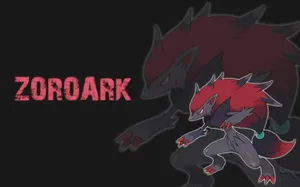 Red And Black Zoroark Wallpaper