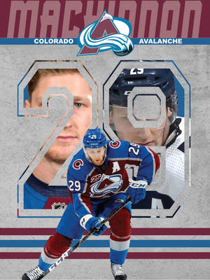 Red And Blue Nathan Mackinnon Wallpaper