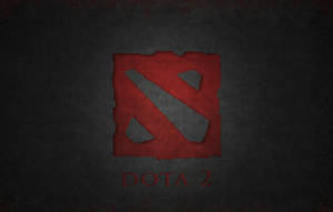 Red And Gray Dota 2 Logo Wallpaper