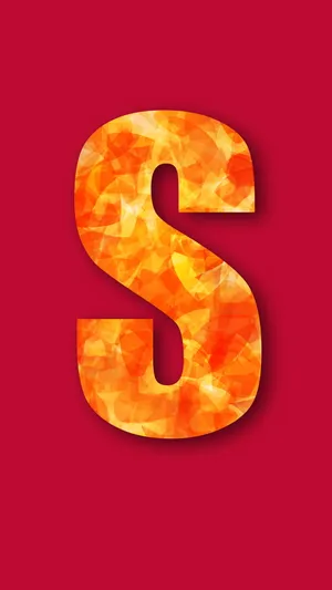 Red And Orange S Alphabet Wallpaper