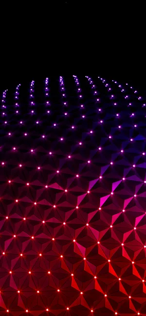 Red And Purple Epcot Globe Wallpaper