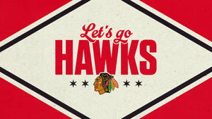 Red And White Chicago Blackhawks Wallpaper