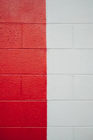 Red And White Wall Wallpaper