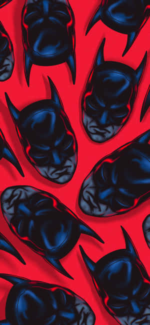 Red Batman Logo - Show Your Love For The Protector Of Gotham Wallpaper