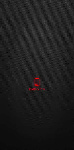 Red Battery Life Low Signage Wallpaper