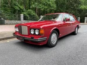 Red Bentley Turbo R Side View Wallpaper