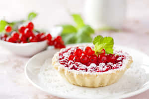 Red Berry Tart Wallpaper