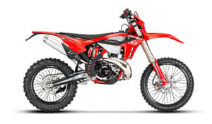 Red Beta Dirt Bike Profile View Wallpaper