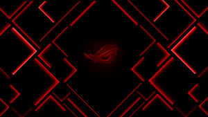 Red Black R O G Logo Background Wallpaper