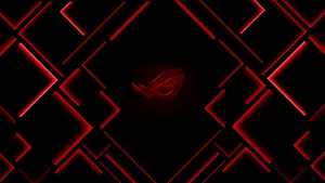 Red Black R O G Logo Background Wallpaper