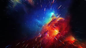 Red Blue Galaxy Space 2560x1440 Wallpaper